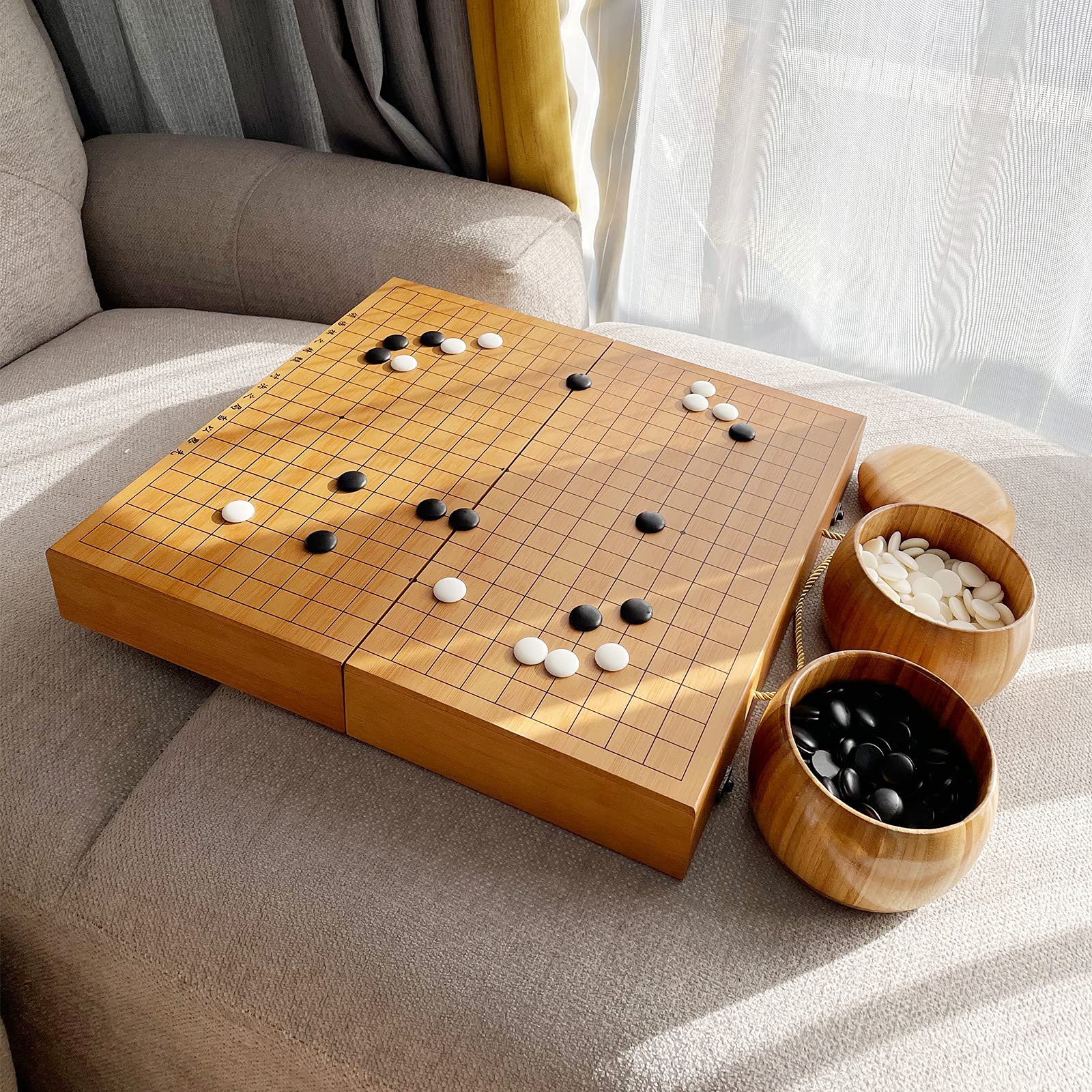 Amazon.co.jp: 19x19 / Go Game Set高級ギフトボックスボード シングル